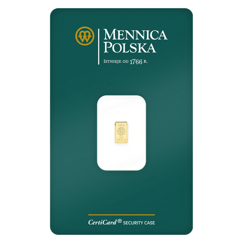 Sztabka Złota – Mennica Polska – 0,5 g